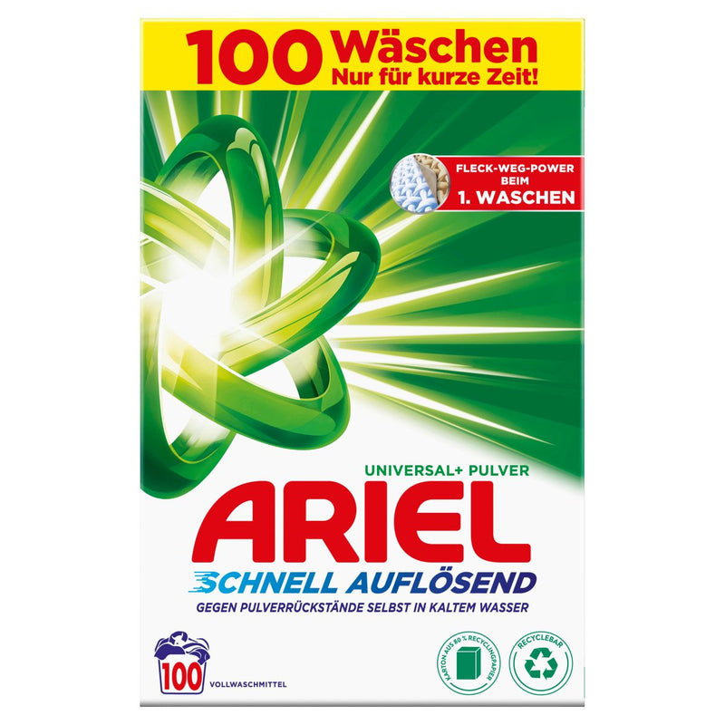 Ariel détergent poudre régulière 6 kg - 100wl