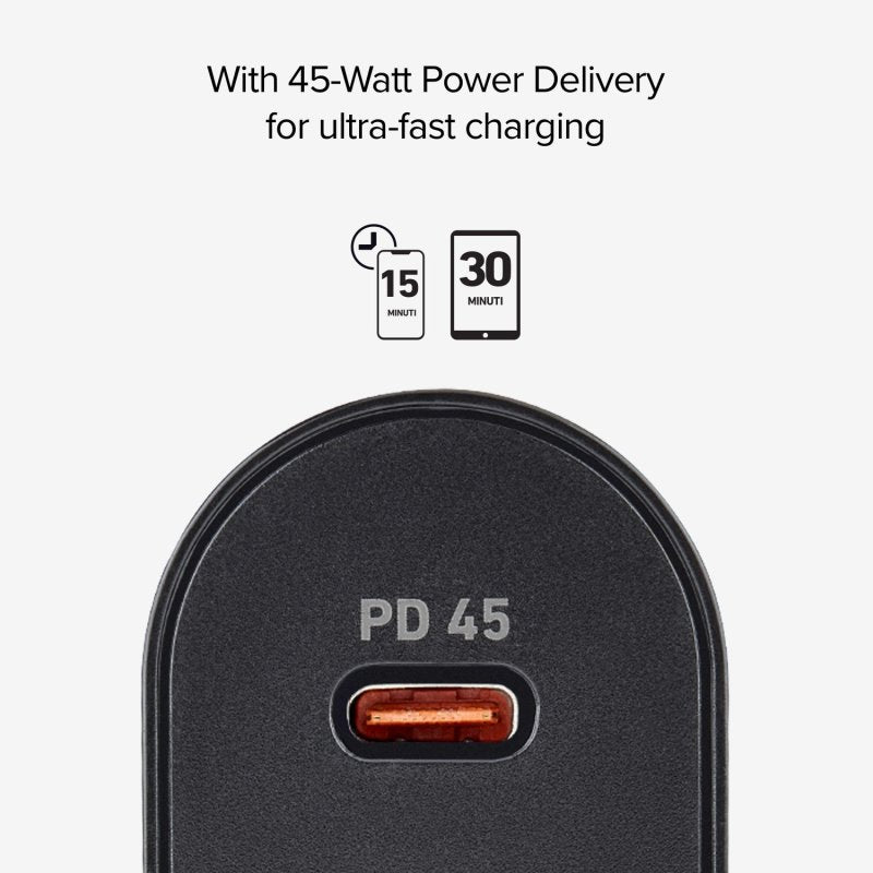 SBS Ladegerät Travel charger 1 USB 2.1A + 1 USB-C