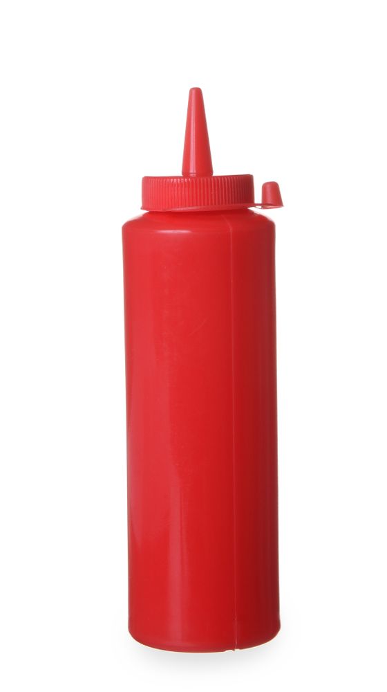 Distributore di salsa hendi 0,2 litri rosso Ø50x185mm
