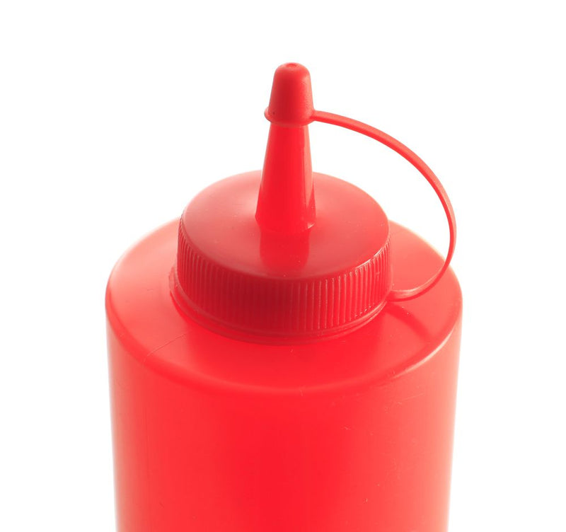 Distributeur de sauce Hendi 0,2 L rouge Ø50x185 mm