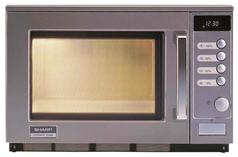 Sharp Micro-ondes gastro R25h, acier inoxydable, 20 L, 2100 W