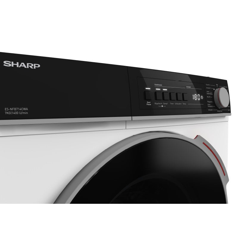 Sharp Washing machine 7kg ES-NFB714CWA-DE, A-Class