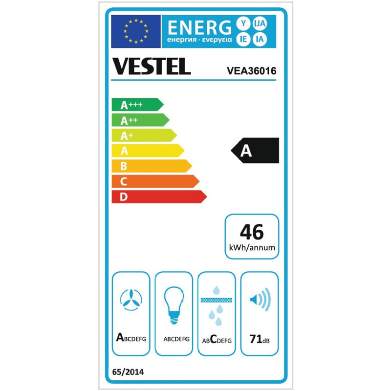 Vestel induction hob without frame with int.
