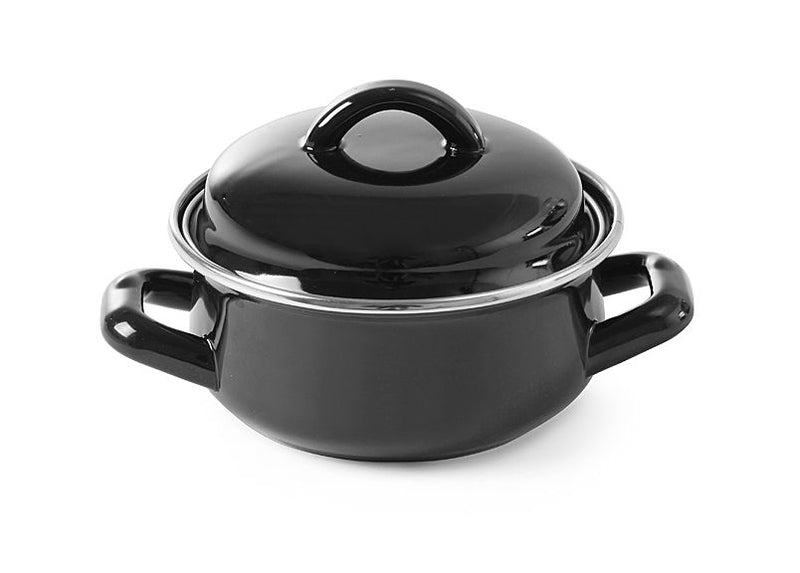 Hendi soup/soss pots cover black, 0.65l, Ø135x110mm