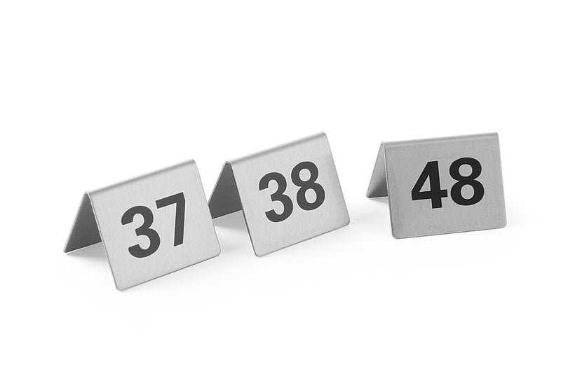 HENDI Tischschilder Tischnummern Nummer 61-72