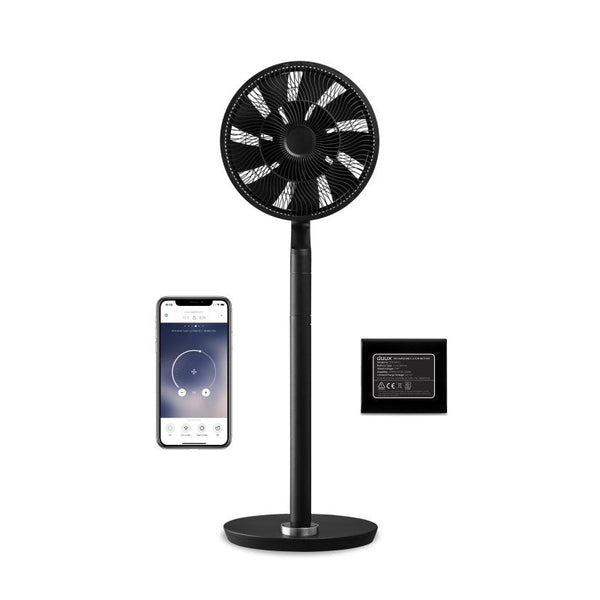 Duux Ventilator DXCF14 Whisper Flex Ult. Black inkl. Bat