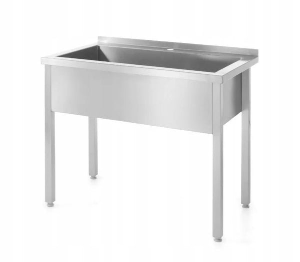 Hendi stainless steel furniture welded, depth 700 mm, basin 300 mm