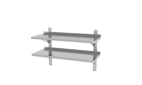 Hendi stainless steel furniture two steel brackets 1000x400x600mm