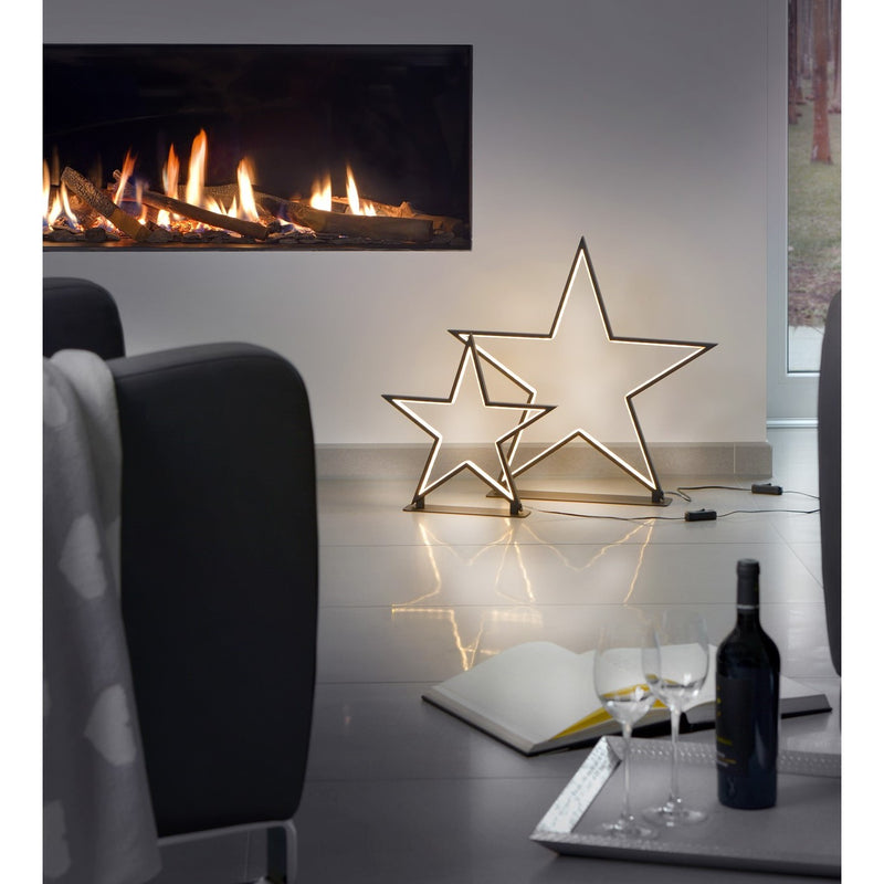 Sompex Weihnachtsbeleuchtung LED Stern LUCY schwarz 33cm