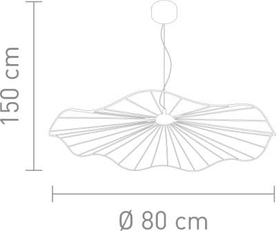 Sompex pendant lamp mesh around 150cm