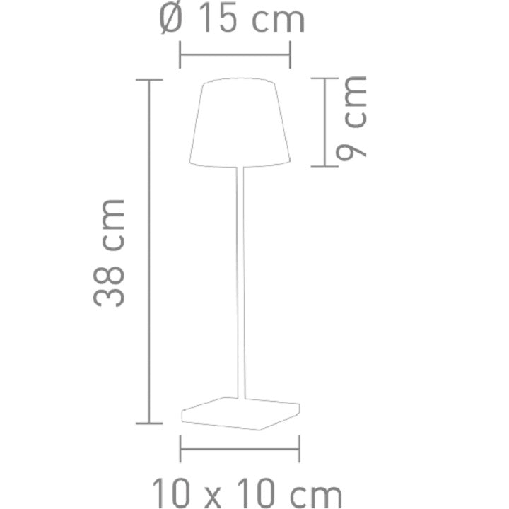 SOMPEX table lamp Troll 2.0 white, 38cm