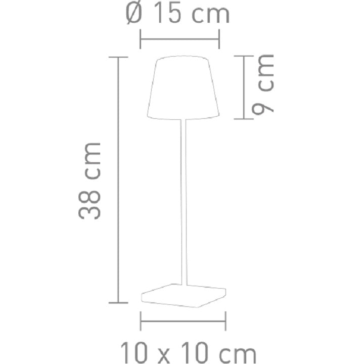 Sompex Table Lamp Troll 2.0 Blue, 38 cm