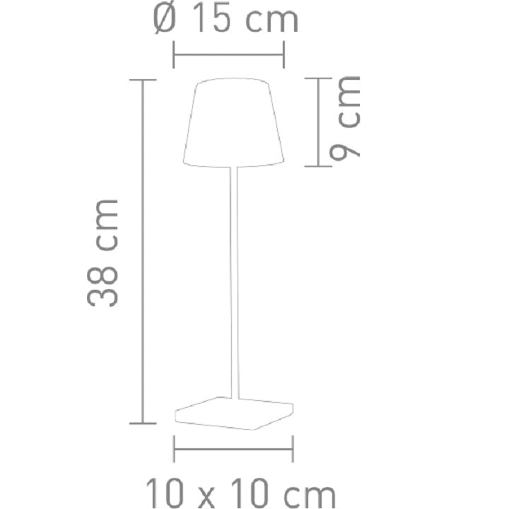 SOMPEX Table Lampe Troll 2.0 jaune, 38 cm