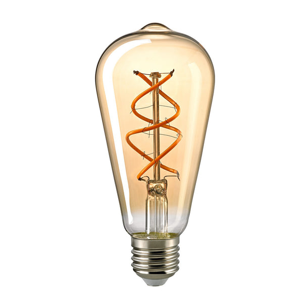 SOMPEX Lamp Curved Rustika LED E27 Gold
