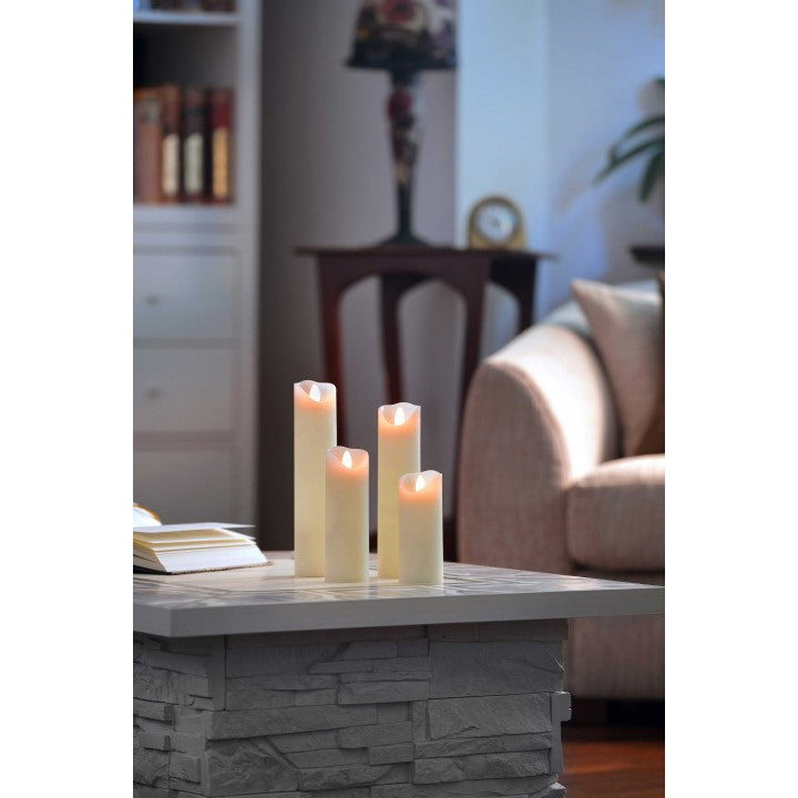 SOMPEX LED candle Real wax, Shine 5-Set, 15-22.5cm