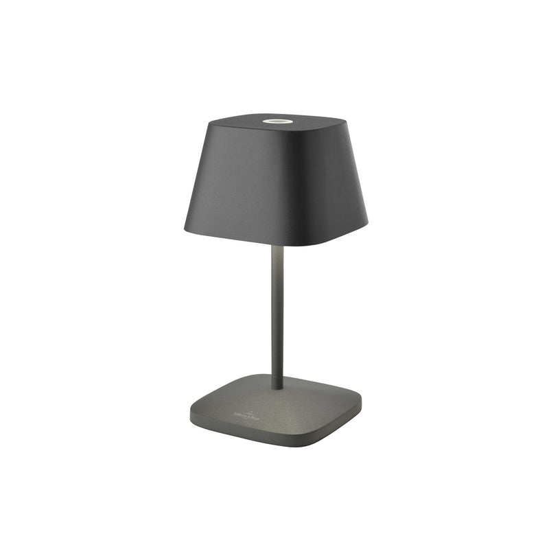 Lampe de table Boch Villeroy avec batterie naples 2.0 anthracite