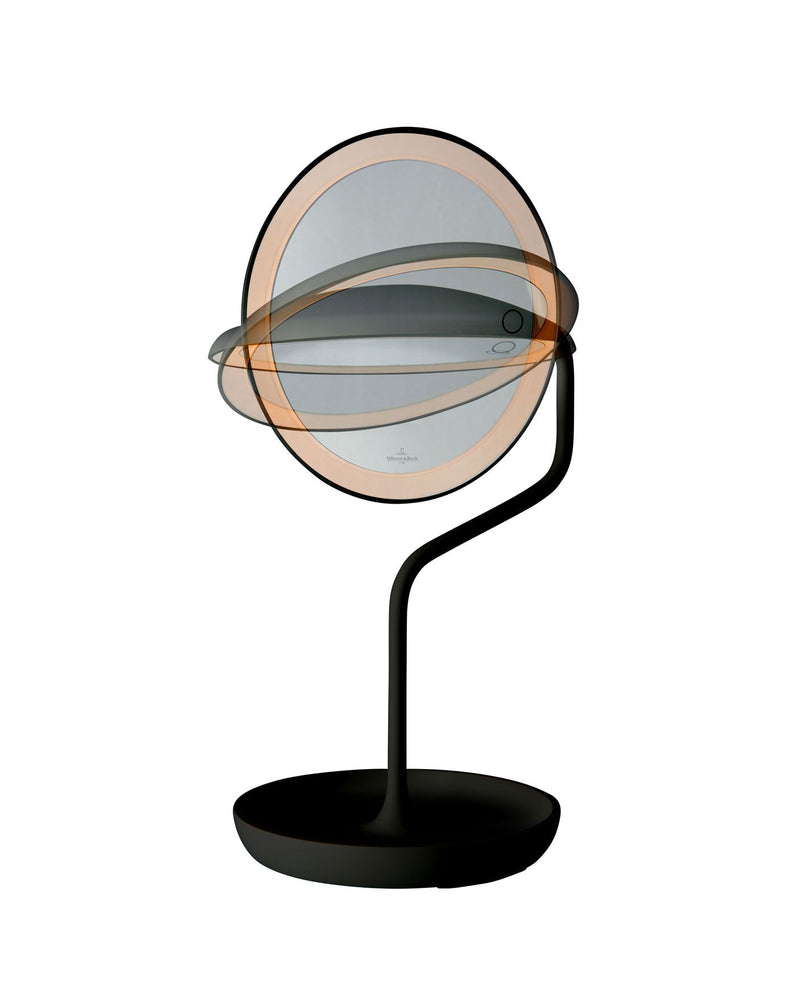 Sompex table lamp Versailles with mirror, black