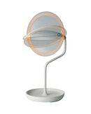 Sompex table lamp Versailles with mirror, white