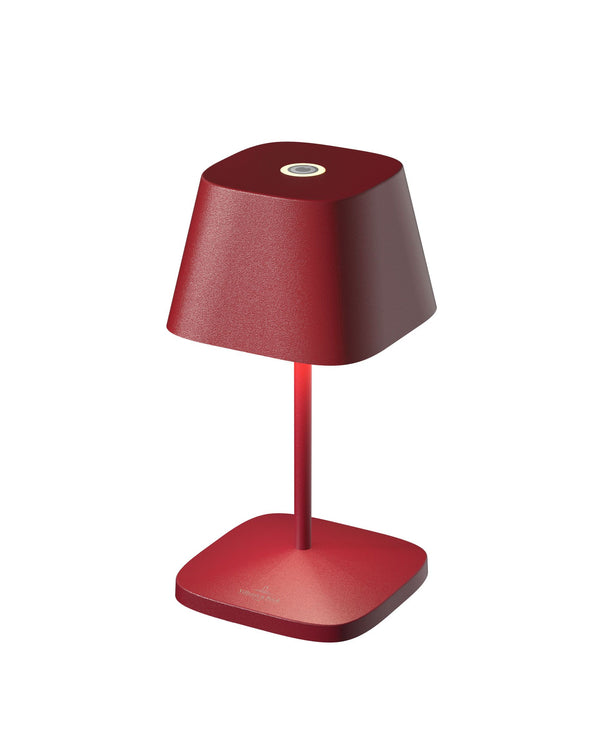 Villeroyboch table lamp with battery Naples 2.0, red