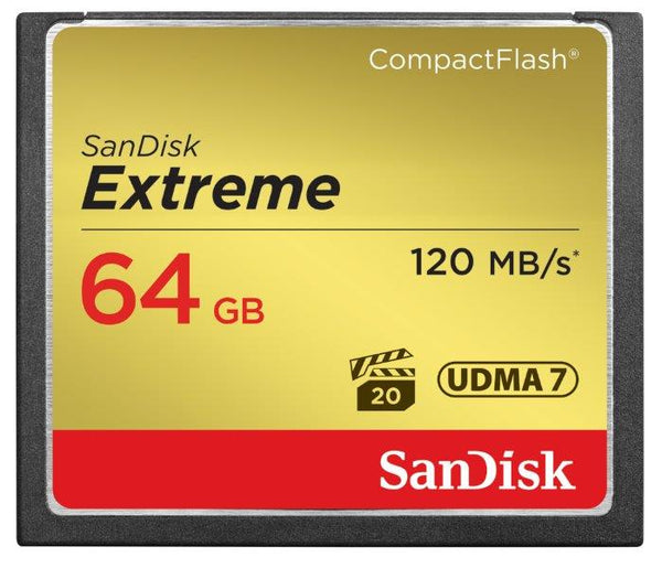 Sandisk Extreme 120MB/S CF 64 GB Extreme 120MB/S CF 64 GB