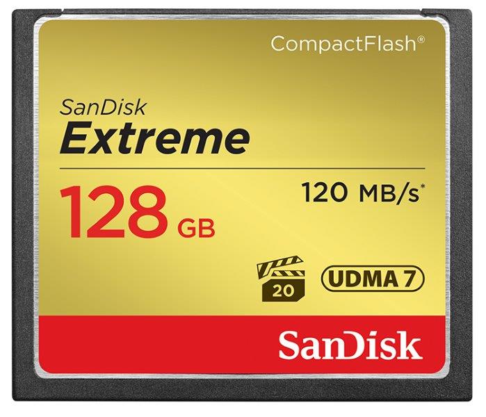 Sandisk Extreme 120MB/s CF 128GB Extreme 120MB/s CF 128GB