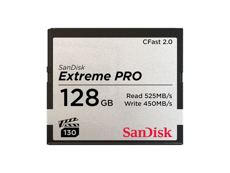Sandisk Cfast Extrero 525MB/S 128GB CFast ExtremePro 525MB/S 128GB