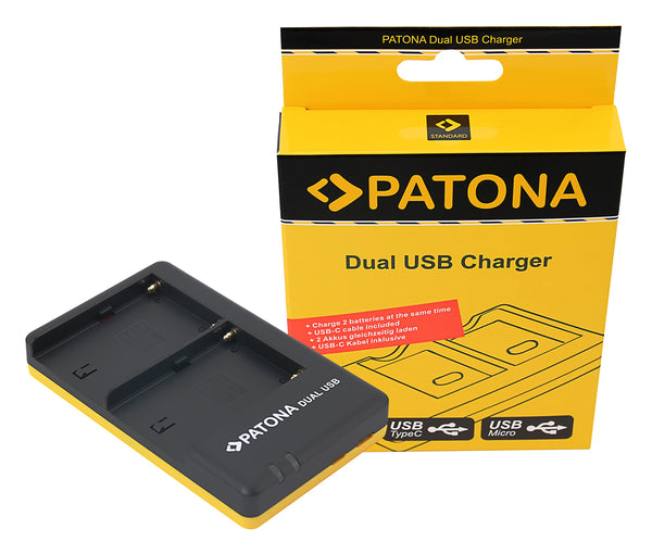 Patona charger dual USB Sony NP-FM500H charger Dual USB Sony NP-FM500H