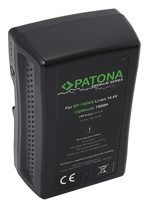 Patona Premium Sony BP-190W Batteria premium Sony BP-190WS