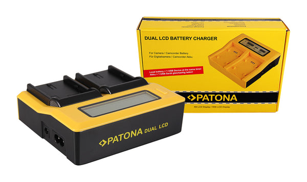 Patona Dual LCD Charger Canon LP-E6 Dual LCD Charger Canon LP-E6