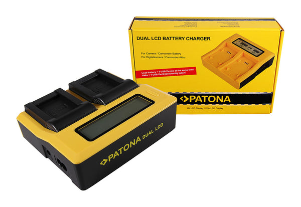 Patona Dual LCD Charger Sony NP-BX1 Dual LCD Charger Sony NP-BX1