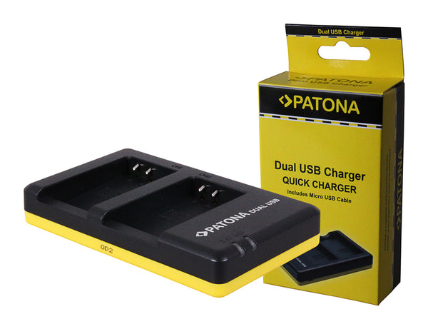 Patona Charger Dual USB Nikon en-el20 Charger Double USB Nikon en-el20