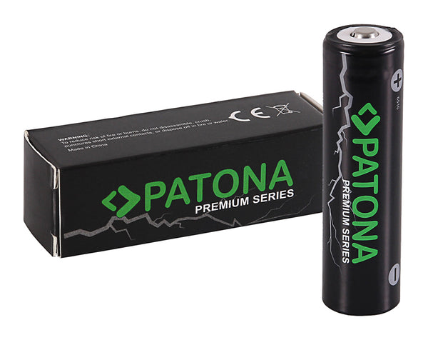 Patona Premium 18650 sharp Button Premium Akku 18650 sharp bouton