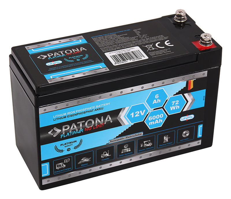 Patona Platinum Battery Lifepo4 12V 6AH Platinum Battery Lifepo4 12V 6AH