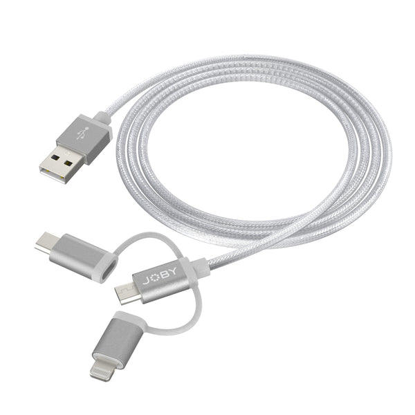 Joby Charge Sync Cable 3-in-1, 1.2m GR Charge Sync Cable 3-in-1, 1.2m gr