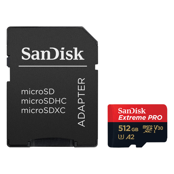 SANDISK EXTRO 200 Mo / s microSD 512 Go Extrepro 200 Mo / s microSD 512 Go