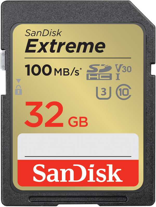 Sandisk Extreme 100MB/S SDHC 32GB V30 Extreme 100MB/S SDHC 32GB V30