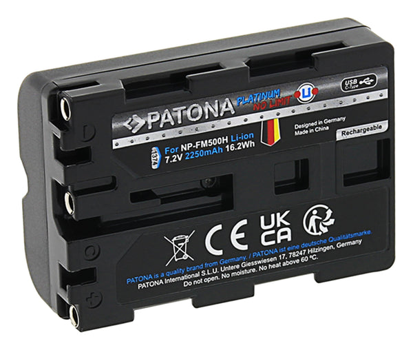 Patona Platinum Sony NP-FM500H USB-C Platinum Sony NP-FM500H USB-C