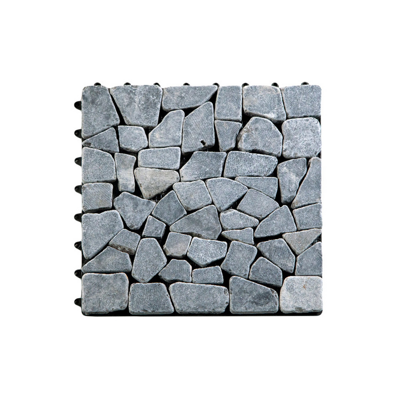 SPC Terrace tile natural stone-click tile gray