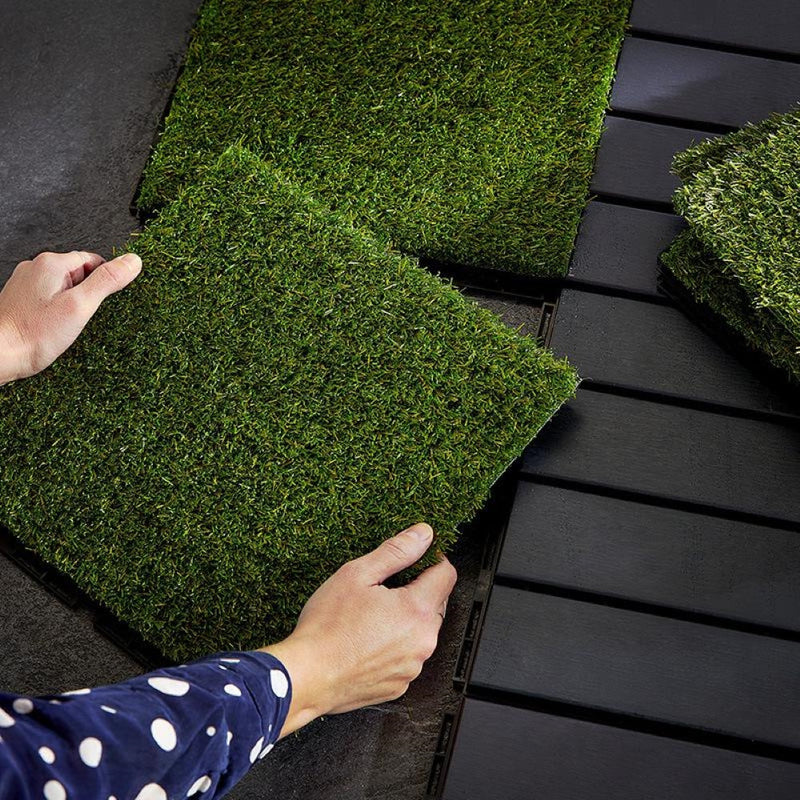 SPC Terrazza piastrella in erba artificiale Click Tile 1 M2