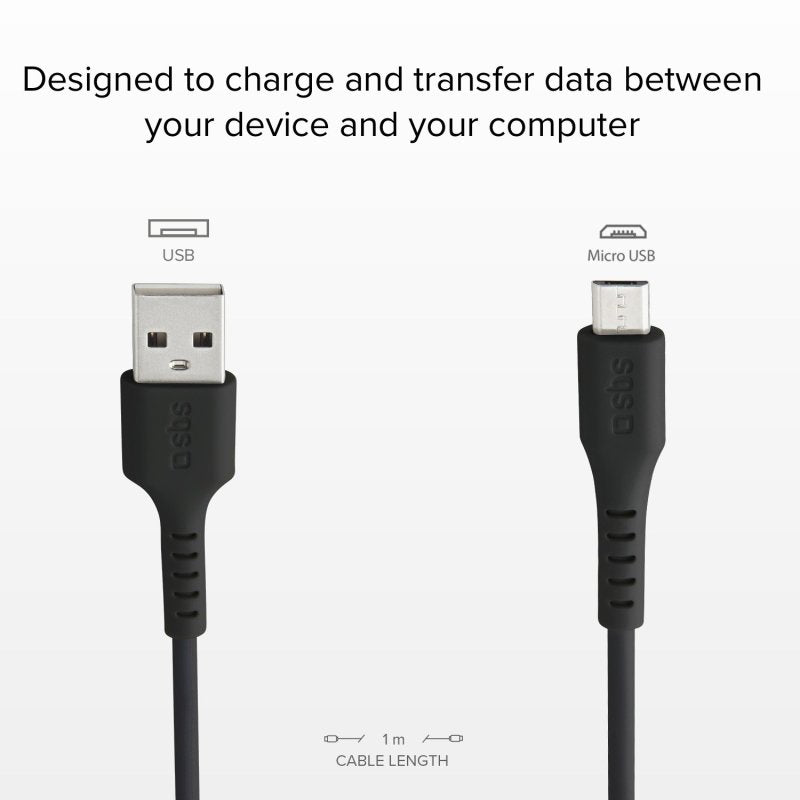 SBS CHARDING DATA DATI CAVO USB 2.0 - Micro USB