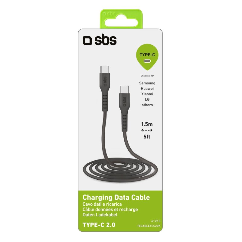 Cavo di dati di ricarica SBS Cavo 1,5 M-USB-C