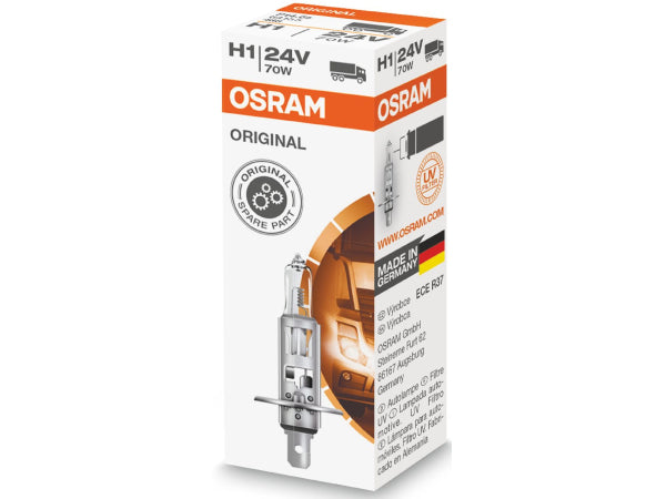 OSRAM Ersatzleuchtmittel Glühlampe H1 24V 70W P 14,5s