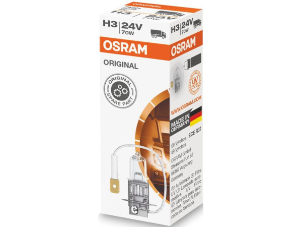 OSRAM Ersatzleuchtmittel Glühlampe H3 24V 70W PK22s