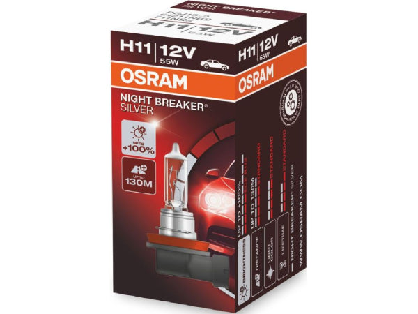OSRAM Ersatzleuchtmittel Night Breaker Laser H11 12V 55W PGJ19-2