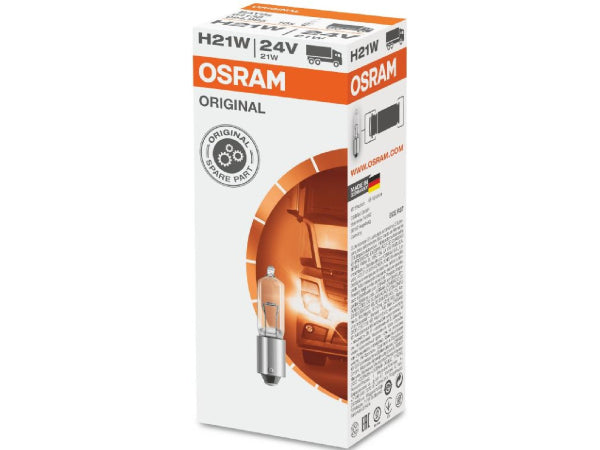 OSRAM Ersatzleuchtmittel Glühlampe 24V 21W BAY9s