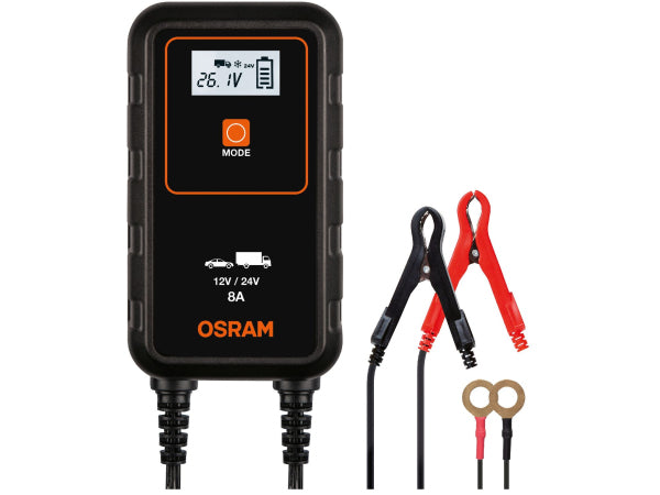 Chargeur de batterie de la batterie du véhicule OSRAM 8A / 12-24V