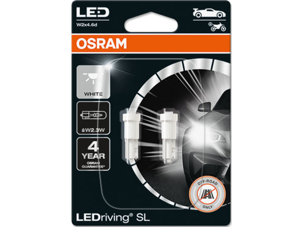 OSRAM Glühlampe LEDriving SL Cool White 6000K 12V W2x4.6
