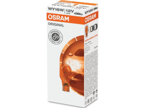 OSRAM Glühlampe Orange 12V 16W W2,1x9,5d