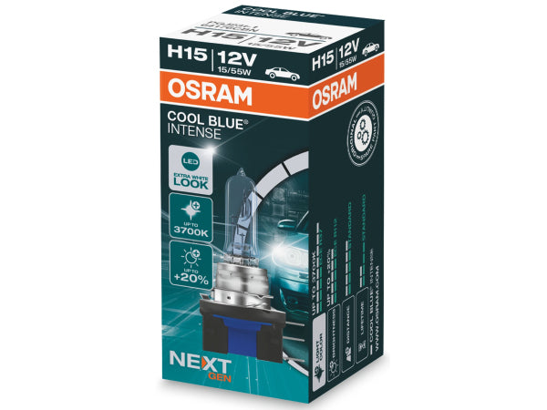 OSRAM Ersatzleuchtmittel Cool blue intense H15 12V 55/15W