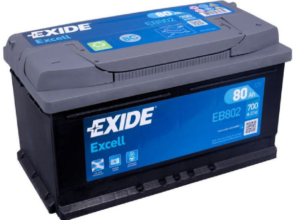 Exide Vehicle Battery Excell 12V/80Ah/700A